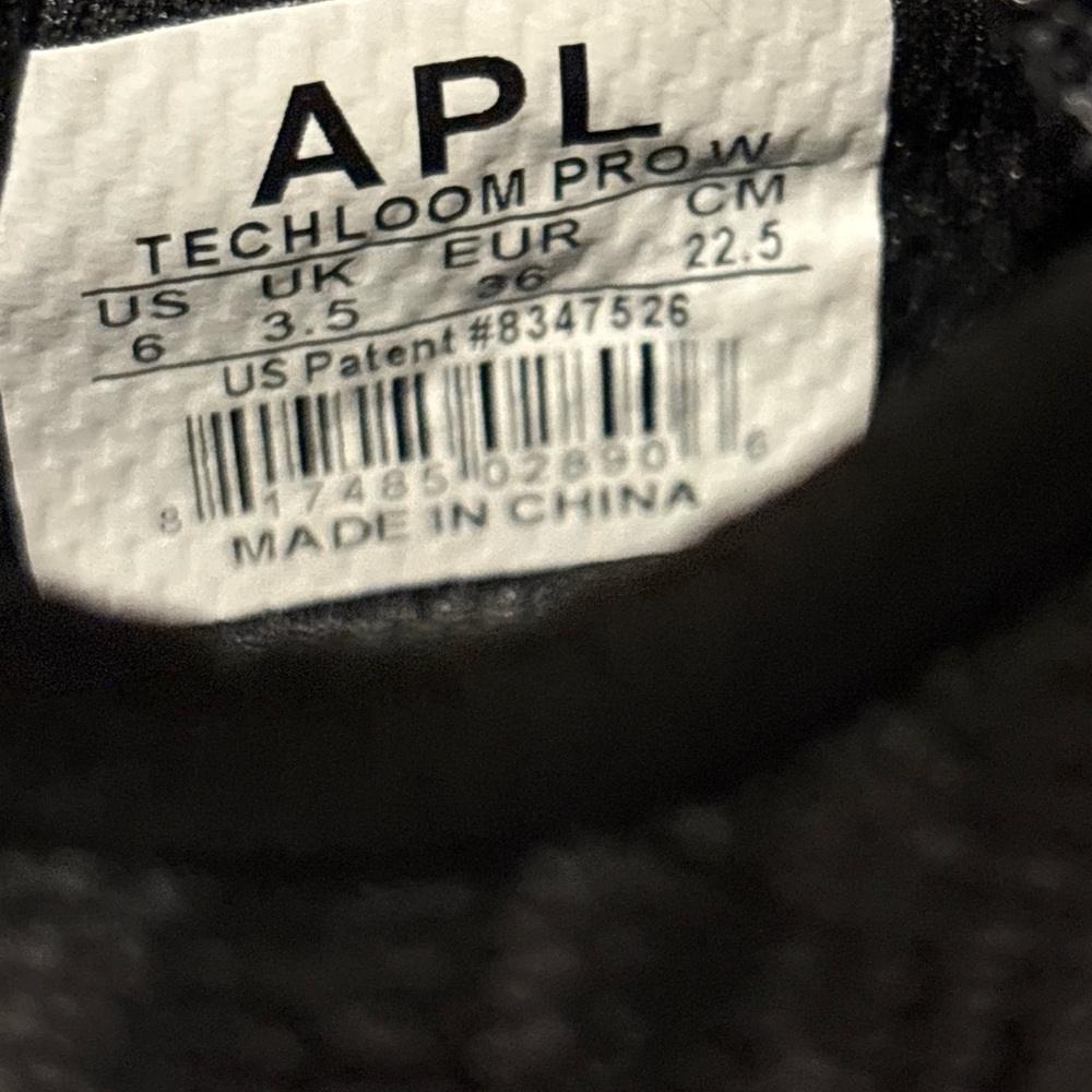 APL Shoes Women's Size 6 Black Gray White Techloom Pro Running Casual Sneakers - Picture 9 of 9